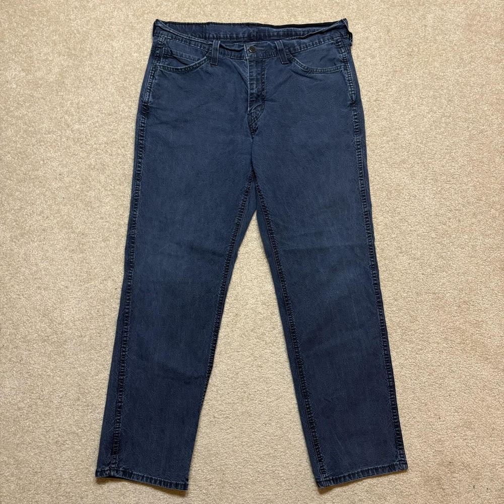 Levis 541 Jeans Mens 33x29 Blue Dark Indigo Athletic Tapered Stretch Denim Pants